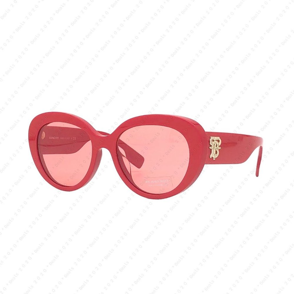 New Burberry Rose BE4298F 391984 54mm Red Sunglasses - Picture 3 of 11